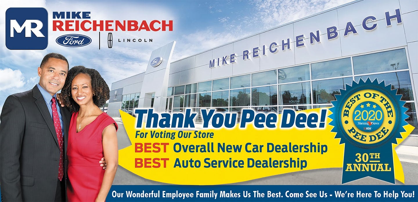 Mike Reichenbach Ford Thank You Pee Dee!