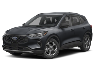 black Ford SUV shown from a left-side angle