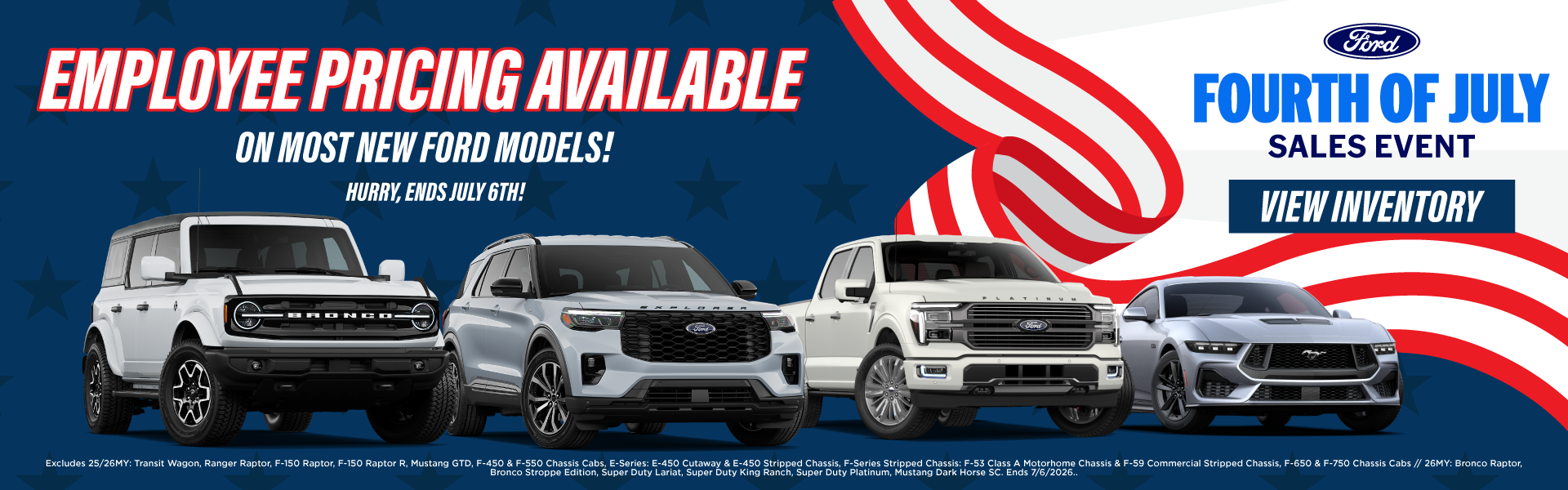Employee Pricing Available on Most New Ford Models!