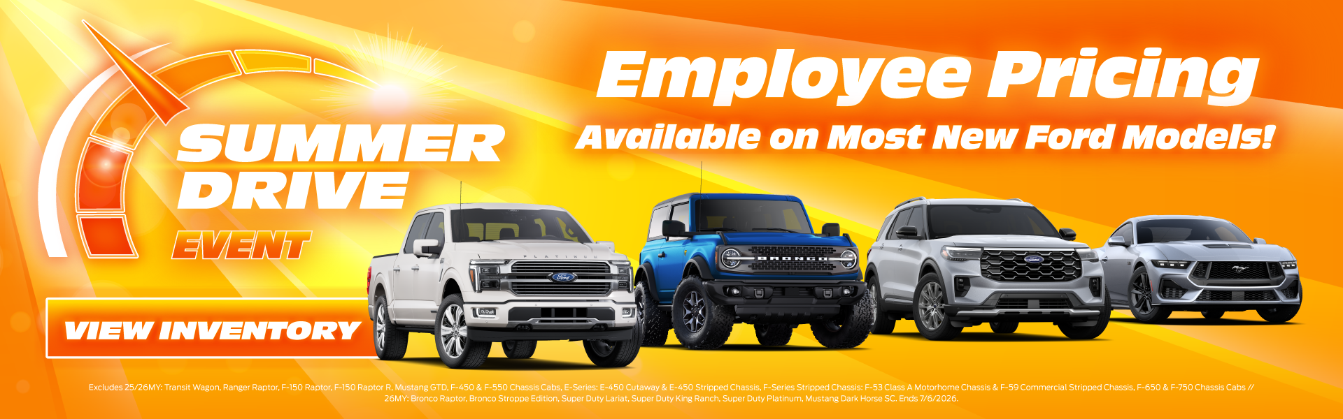 Employee Pricing Available on Most New Ford Models!