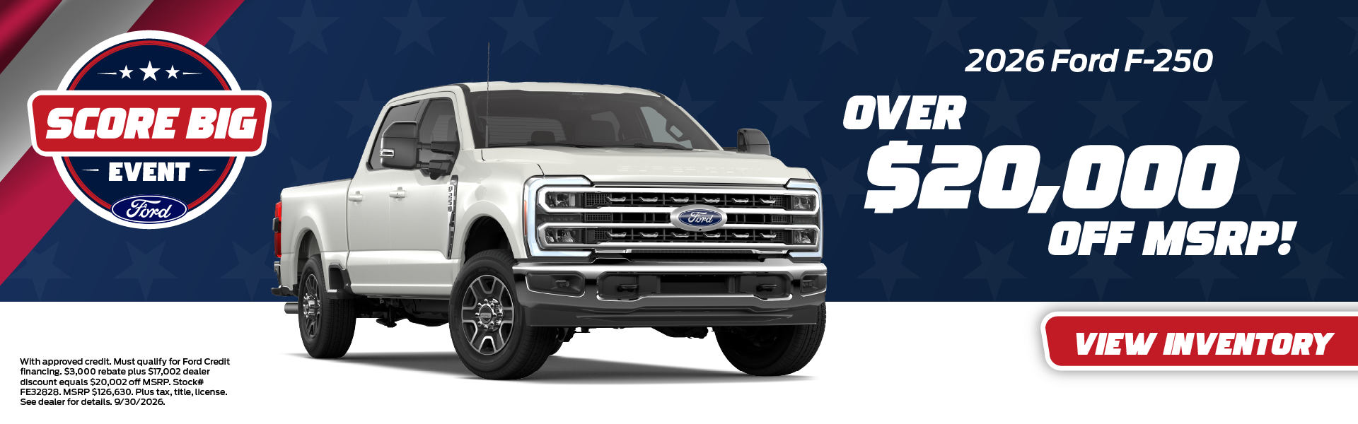 2026 Ford F-250 Over $20,000 off MSRP!